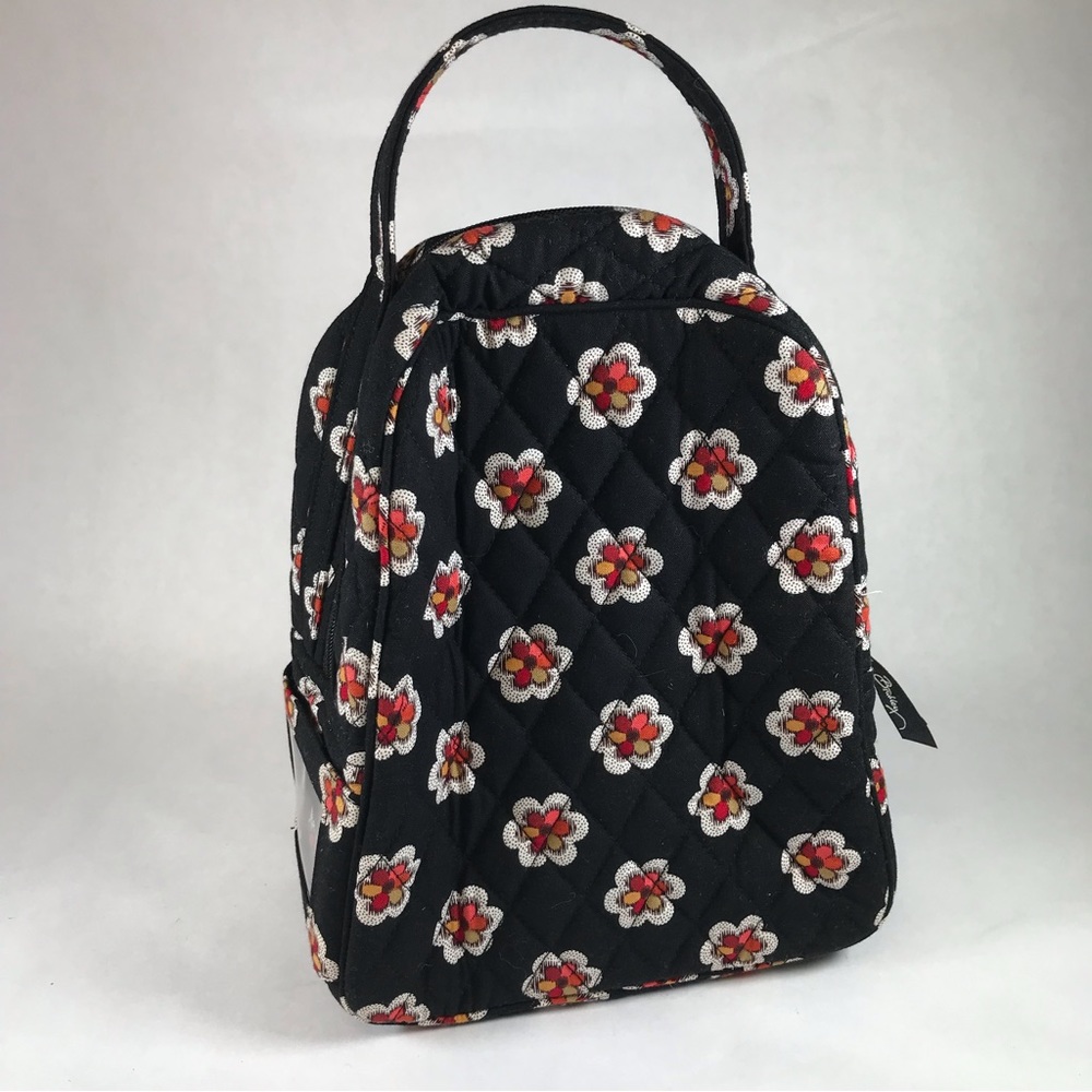 Vera Bradley Pirouette Black Red Lunch Bunch Bag Tote - Picture 2 of 8